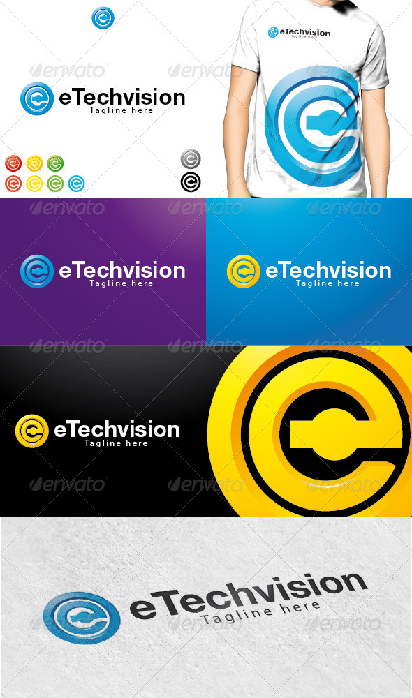 eTechvision Logo - Letters Logo Templates