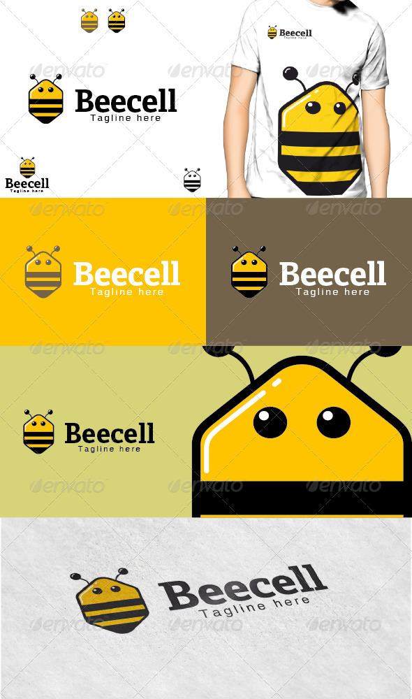 Beecell Logo - Animals Logo Templates