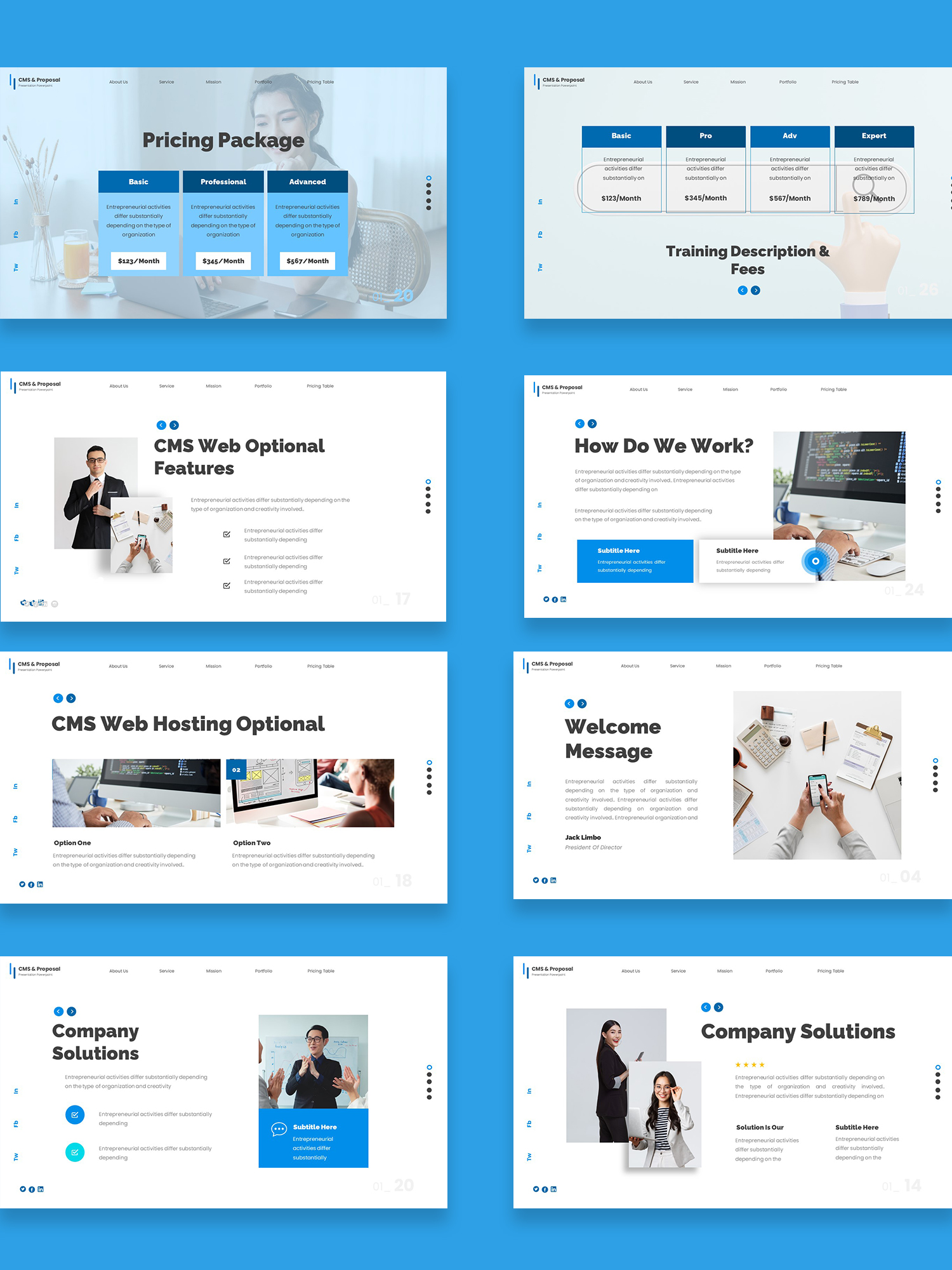 Content Management System And Proposal Powerpoint, Presentation Templates