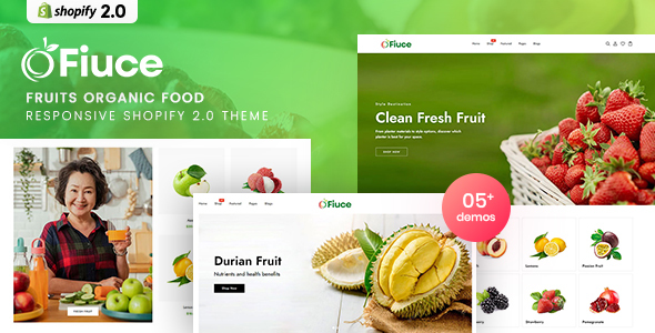 Fiuce – Fruits Organic Food Responsive Shopify 2.0 Theme