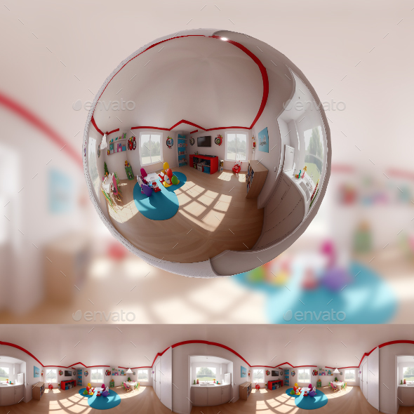 Children's Playroom 360 degree panorama