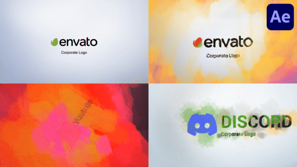 Watercolor And Paint Logo for After Effects