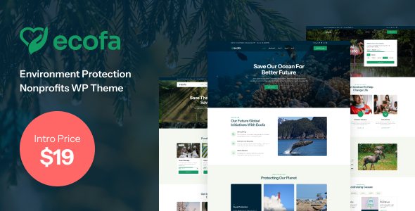 Ecofa – Environment Protection Nonprofits WordPress Theme