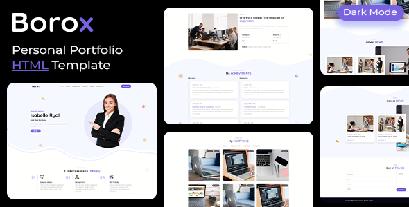 Borox - Personal Portfolio HTML Template