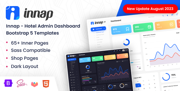 Innap - Hotel Admin Dashboard Bootstrap 5 Templates