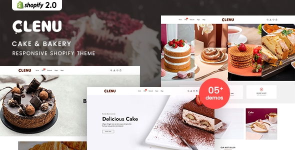 Clenu – Cake & Bakery Responsive Shopify 2.0 Theme
