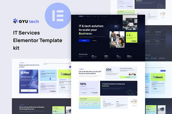 Gyutech - IT solution & Services Company Elementor Template Kit