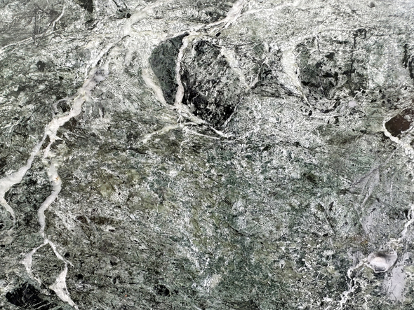 Abstract Solid Light Green Grey Marble Textured Monochrome Background Horisontal Orientation