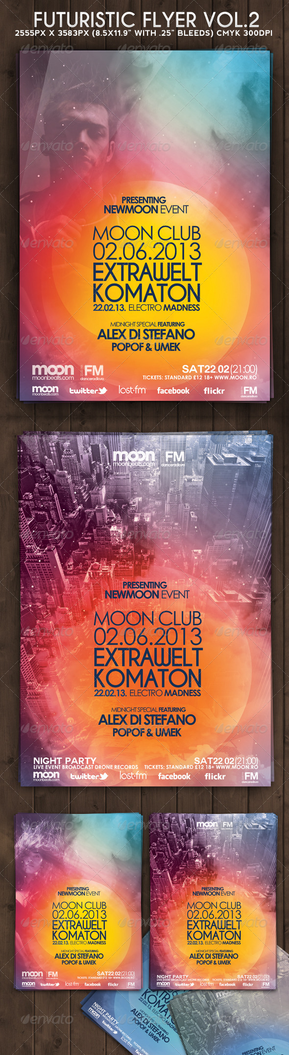 Futuristic Flyer Vol. 2 - Clubs & Parties Events