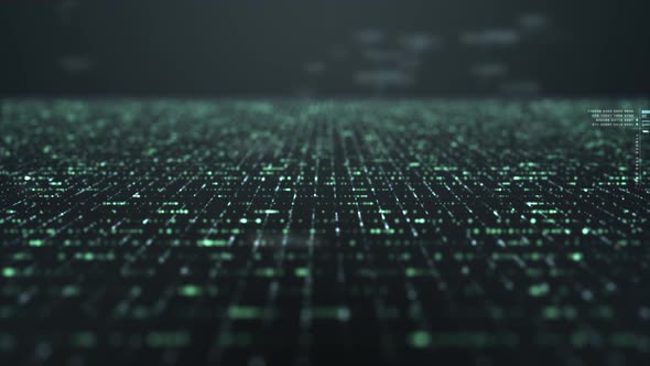 Futuristic Matrix Cyber Environment 01