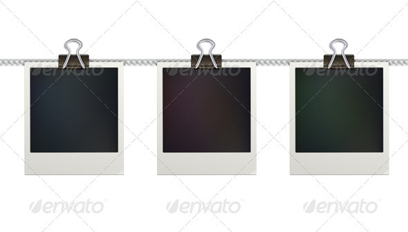 Retro Polaroid Photo Frames - Decorative Vectors