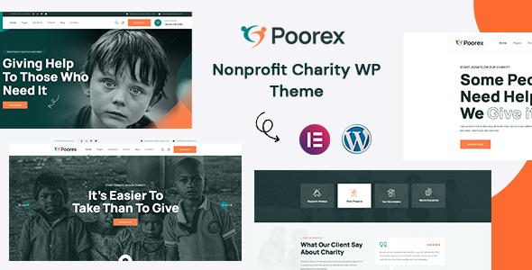 Poorex – Nonprofit Charity WordPress Theme