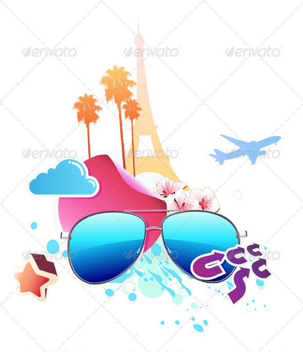Abstract Summer Background - Travel Conceptual