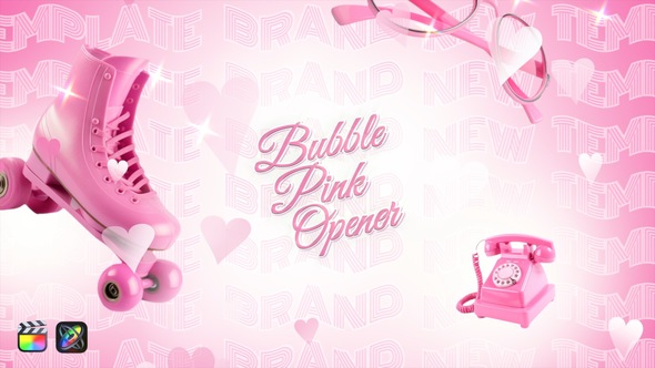 Bubble Pink Opener | Apple Motion & FCPX