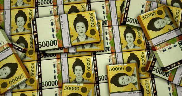 South Korea Won money banknotes alt