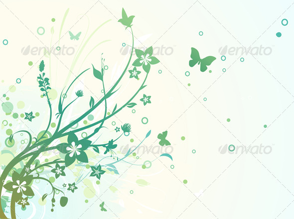 Floral Background - Backgrounds Decorative