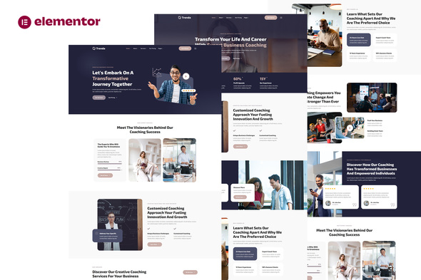 Trenda - Creative Business Coaching Elementor Template Kit