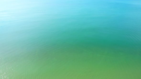 4K aerial drone view of beautiful sea waves, Flight over sea. alt