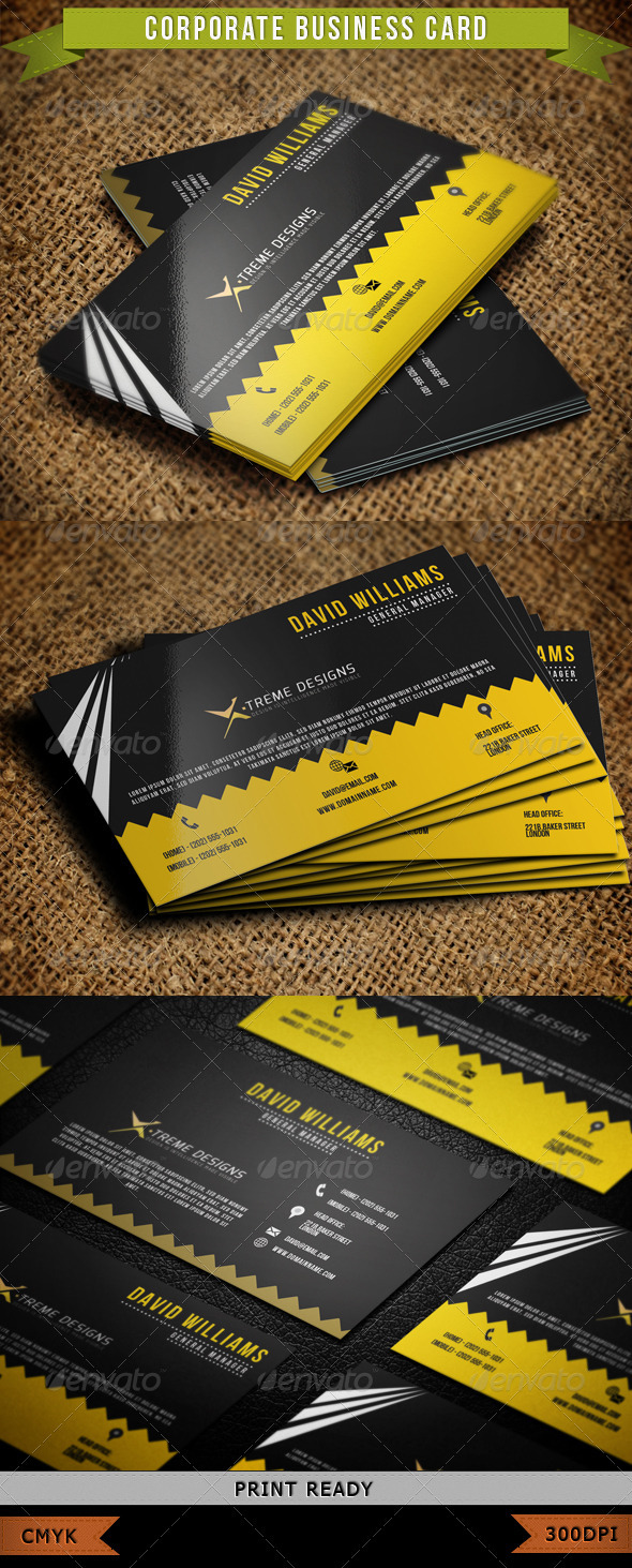 Corporate Business Card 002 - Corporate Business Cards