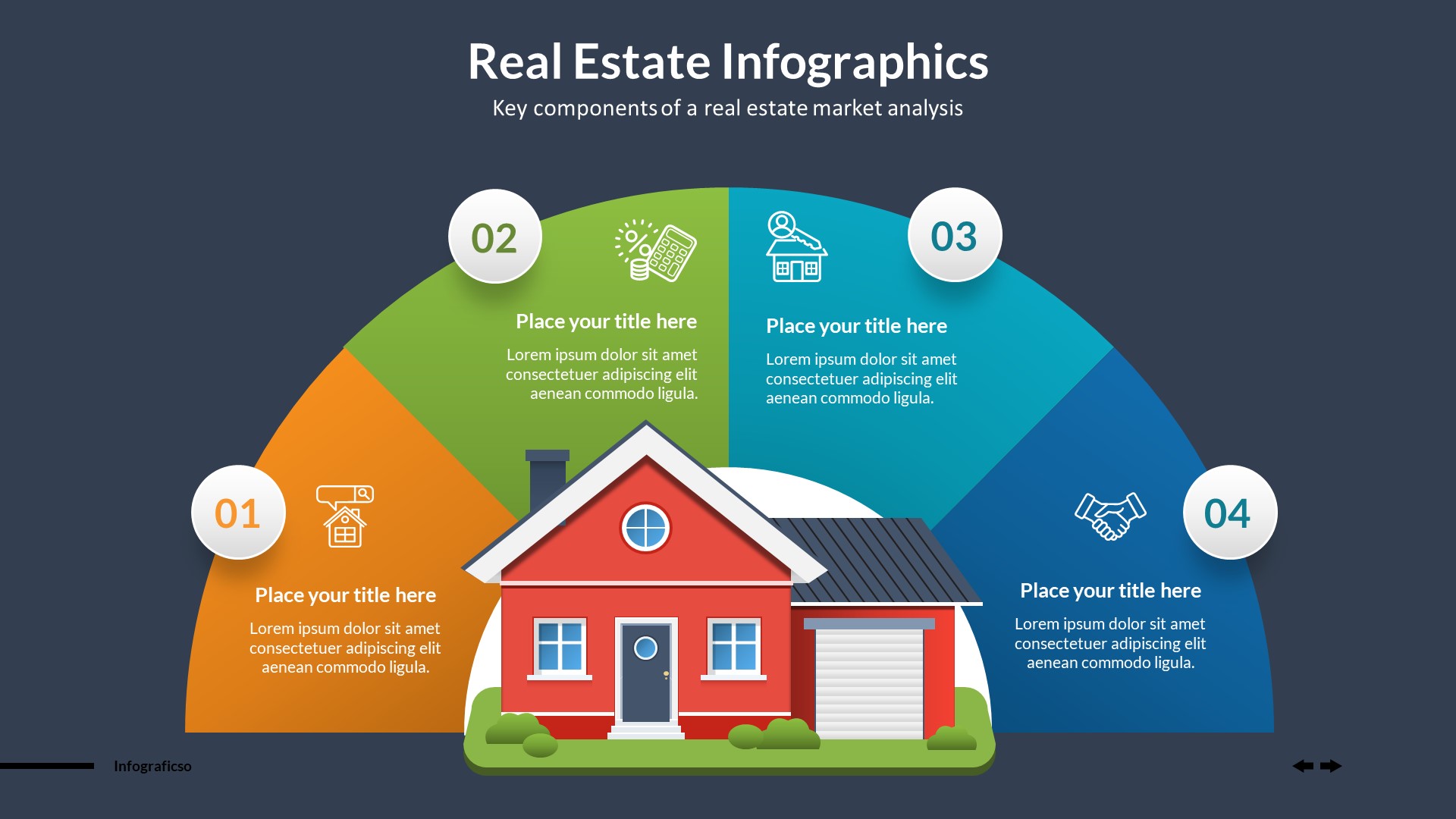 Real Estate Infographics PowerPoint Template, Presentation Templates