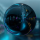 Cyberpunk Bladeruner Rainy Tron Night City Neon 360 Panorama