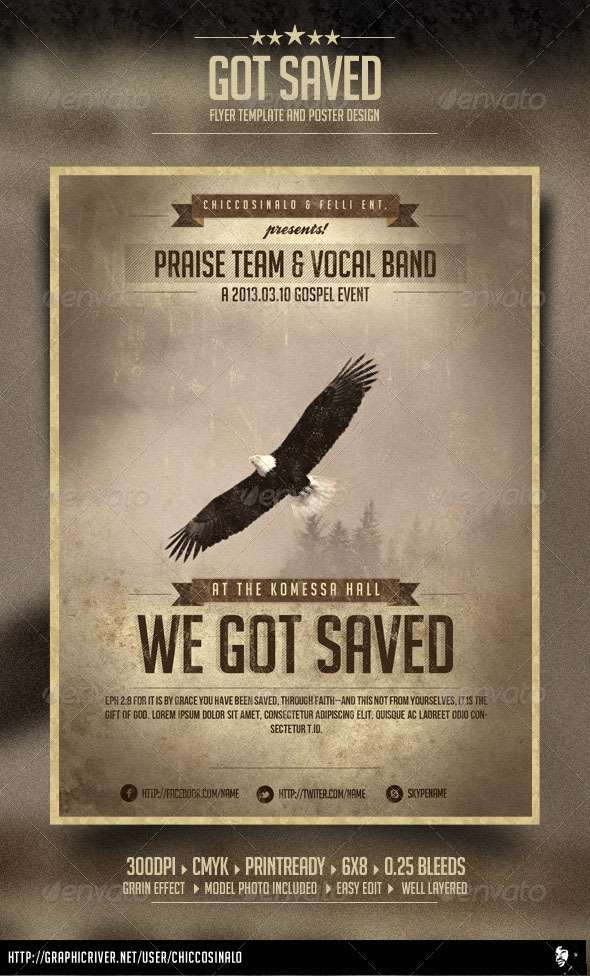 Got Saved Flyer Template - Concerts Events