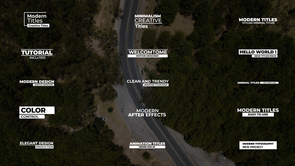 Minimal Simple Titles | AE Titles template preview