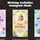Birthday Invitation Instagram Reels - VideoHive Item for Sale