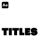 Animated Titles - VideoHive Item for Sale