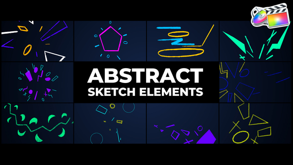 Abstract Sketch Elements | FCPX