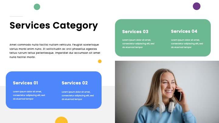 Blue Green Modern Company Profile Business, Presentation Templates