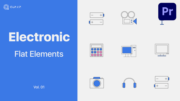Electronics Icons for Premiere Pro Vol. 01