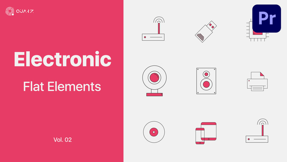 Electronics Icons for Premiere Pro Vol. 02