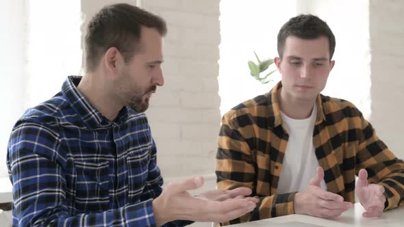 Argument Between Angry Creative Young Man at Work alt