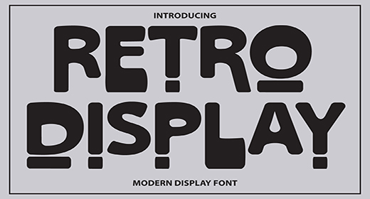 RETRO DISPLAY FONT ( RIYADEN FONT )