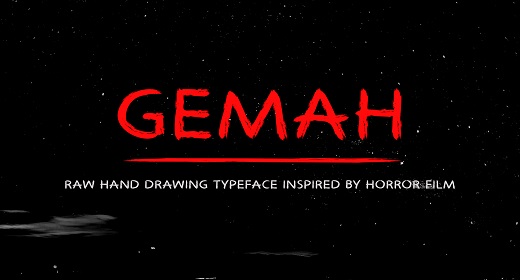 GEMAH BRUSH FONT