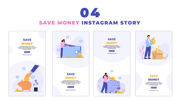 Money Saving Character Instagram Story