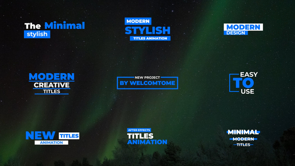 Big Modern Titles | AE Titles template preview