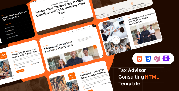 Attax - Tax Advisor Consulting HTML Template