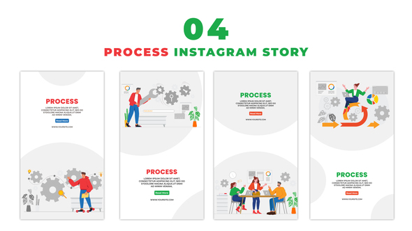 Work Process 2D Animation Instagram Story