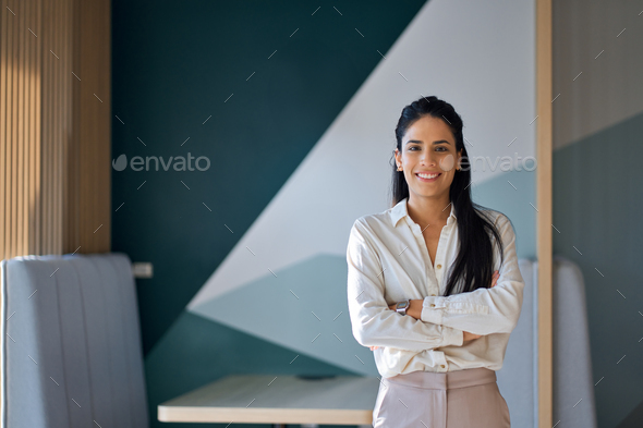 Professional Woman Arms Crossed Stock Photo - Image of