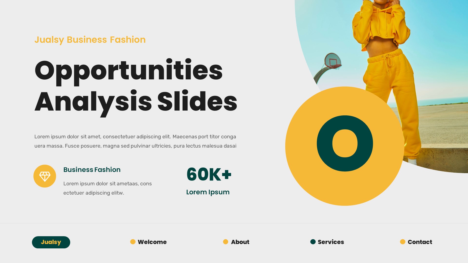 Jualsy - Business Fashion Powerpoint Template, Presentation Templates