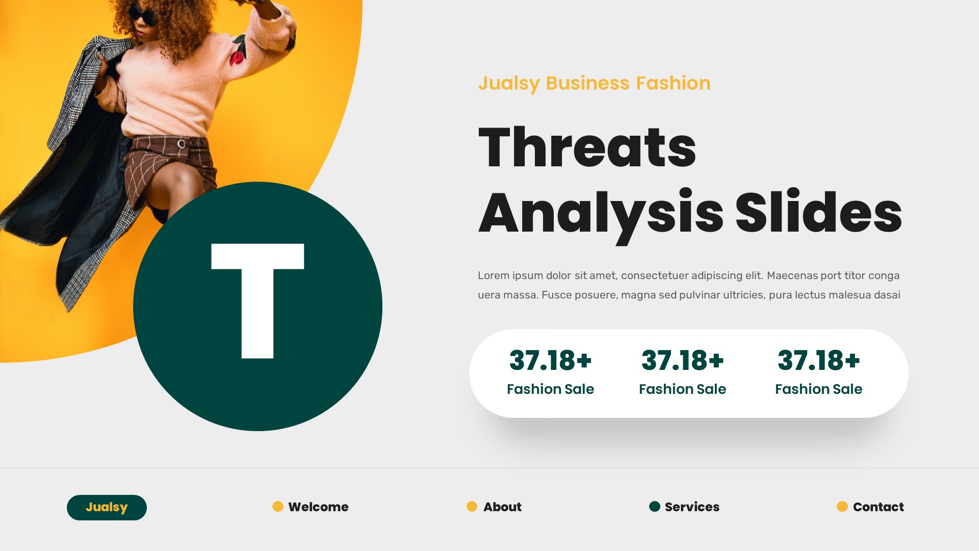 Jualsy - Business Fashion Powerpoint Template, Presentation Templates