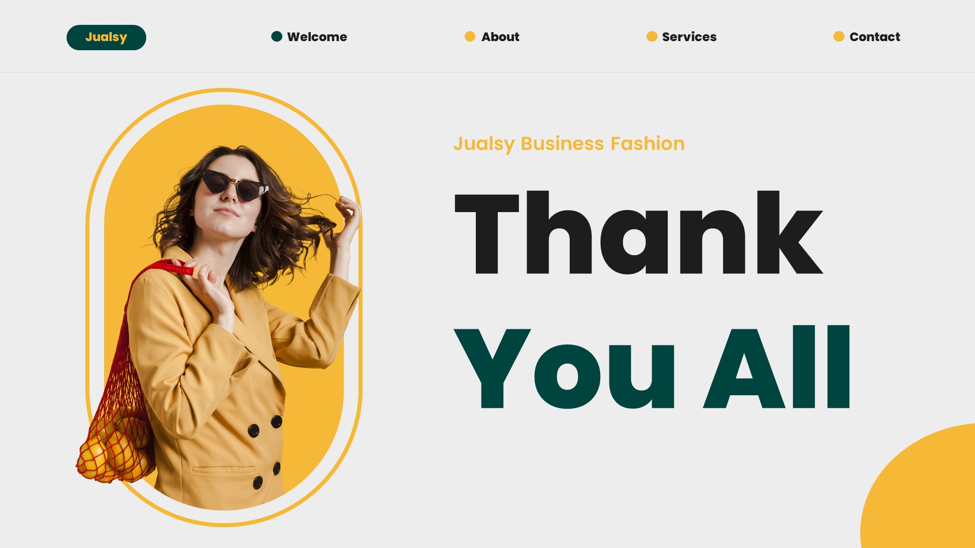 Jualsy - Business Fashion Powerpoint Template, Presentation Templates