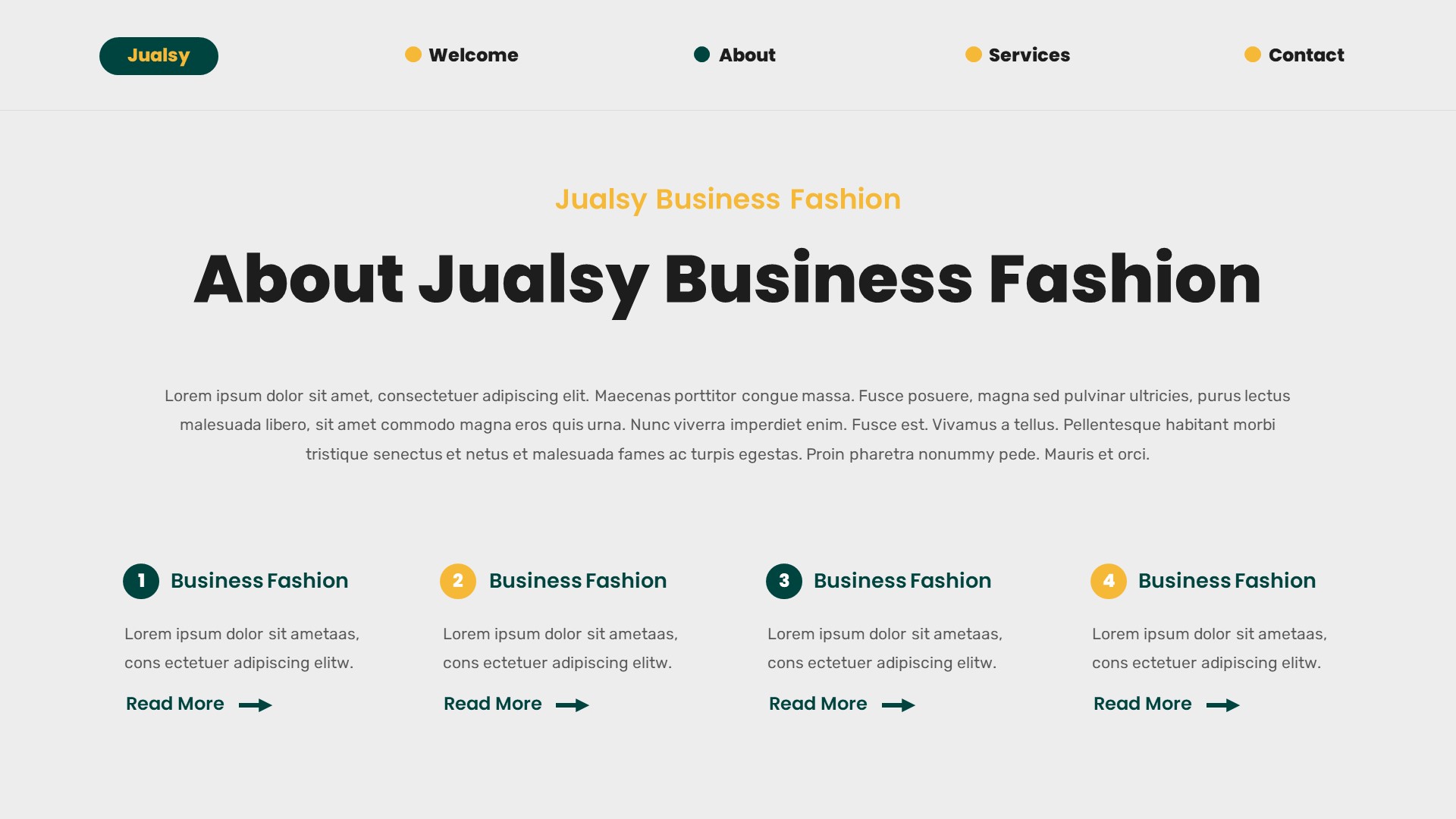 Jualsy - Business Fashion Powerpoint Template, Presentation Templates