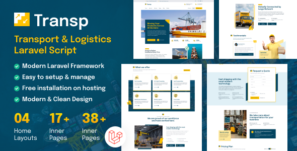 [DOWNLOAD]TransP - Transport Courier & Logistics Business Website