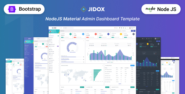 Jidox - NodeJS Admin Dashboard Template