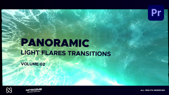 Light Flares Panoramic Transitions Vol. 02 for Premiere Pro