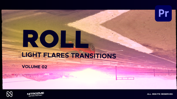 Light Flares Roll Transitions Vol. 02 for Premiere Pro