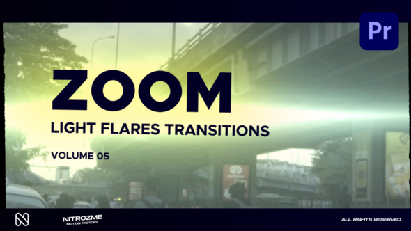 Light Flares Zoom Transitions Vol. 05 for Premiere Pro
